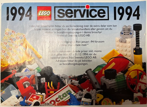Lego 1994 Medium Service Packs Swedish (923323-S)