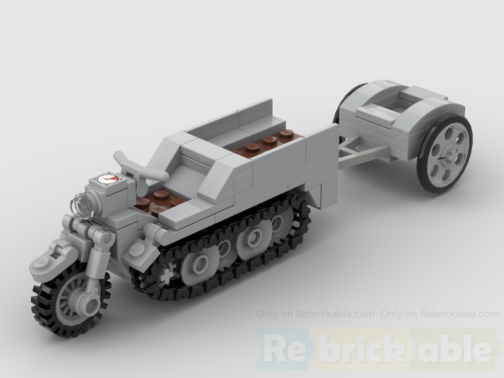 Lego Sd.Kfz.2 Kettenkrad with Trailer
