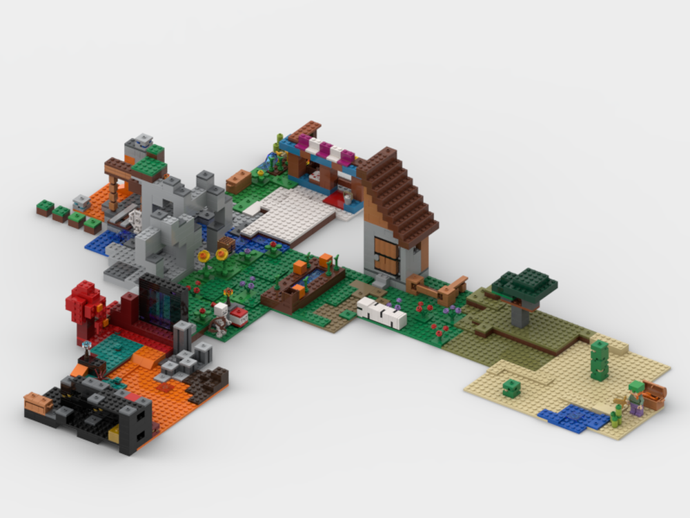 Lego Mine craft world part 1-8 combined