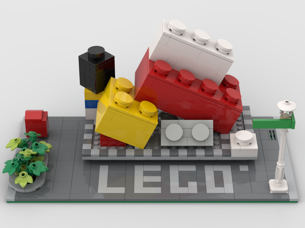 Lego Modular History Basic Brick Monument
