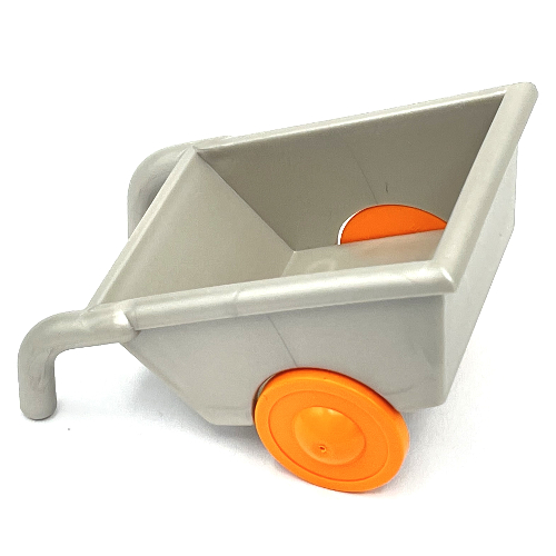 Lego Duplo Wheelbarrow with Orange Wheels