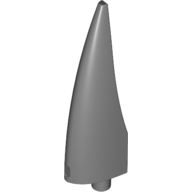 Lego Animal Body Part, Barb / Claw / Tooth / Talon / Horn, Large / Dark Bluish Gray
