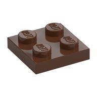Lego Plate 2 x 2 / Brown