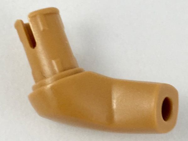 Lego Arm Large with Pin, Right / Medium Nougat