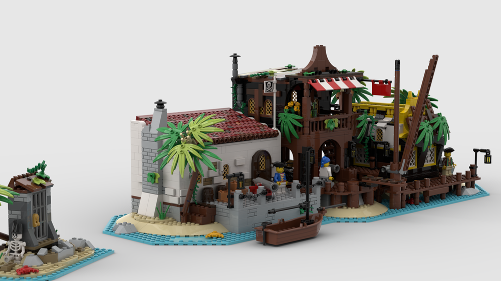 Lego Barracuda Bay - Dock and Tavern