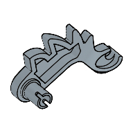 Lego Animal / Creature Body Part, Dinosaur / Dragon Arm, Right / Sand Blue