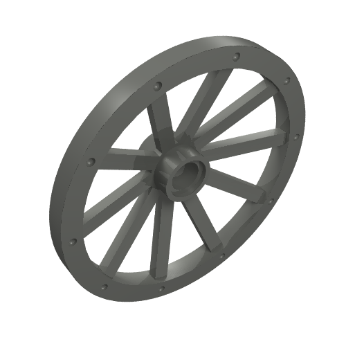 Lego Wheel Wagon Huge (43mm D.) / Dark Bluish Gray