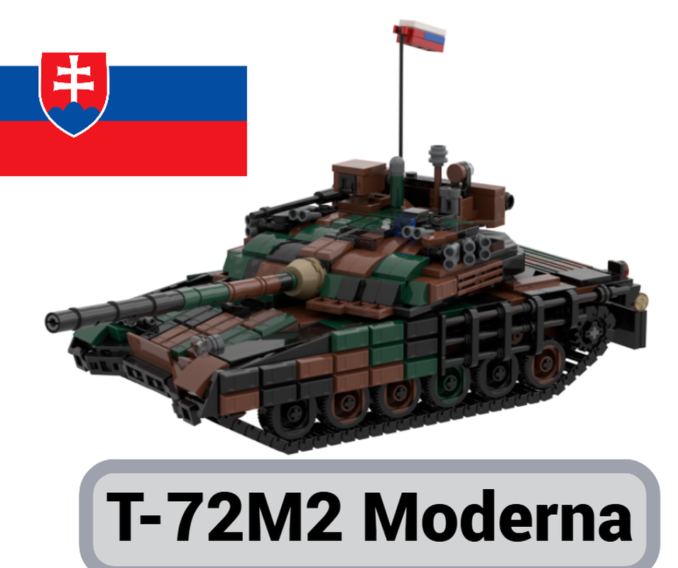 Lego T-72M2 Moderna MBT 1/35 Scale