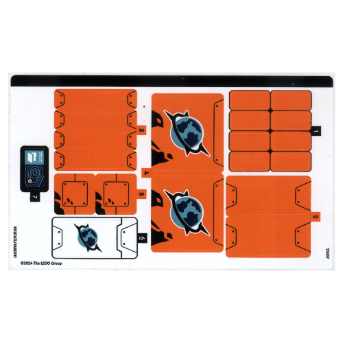 Lego Sticker Sheet for Set 60437-1 / [No Color/Any Color]