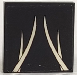 Lego Tile 2 x 2 with Silver Streaks Pattern (Sticker) - Set 8150