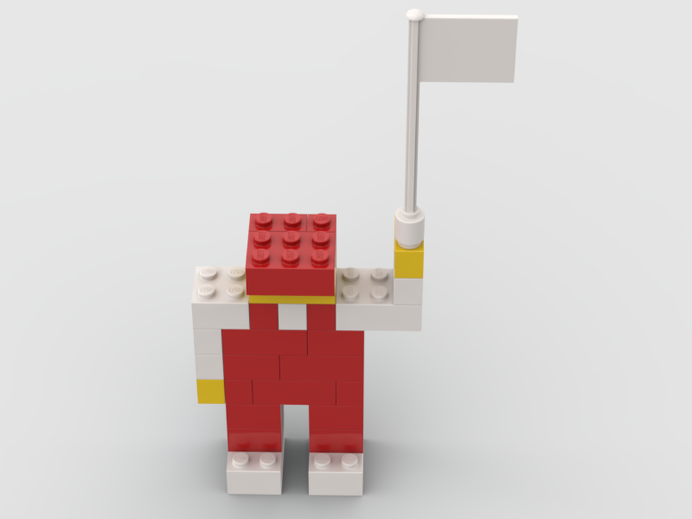 Lego Man With Lego Flag (1959)