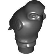 Lego Animal, Bird, Owl Large, Rounded Features / Black