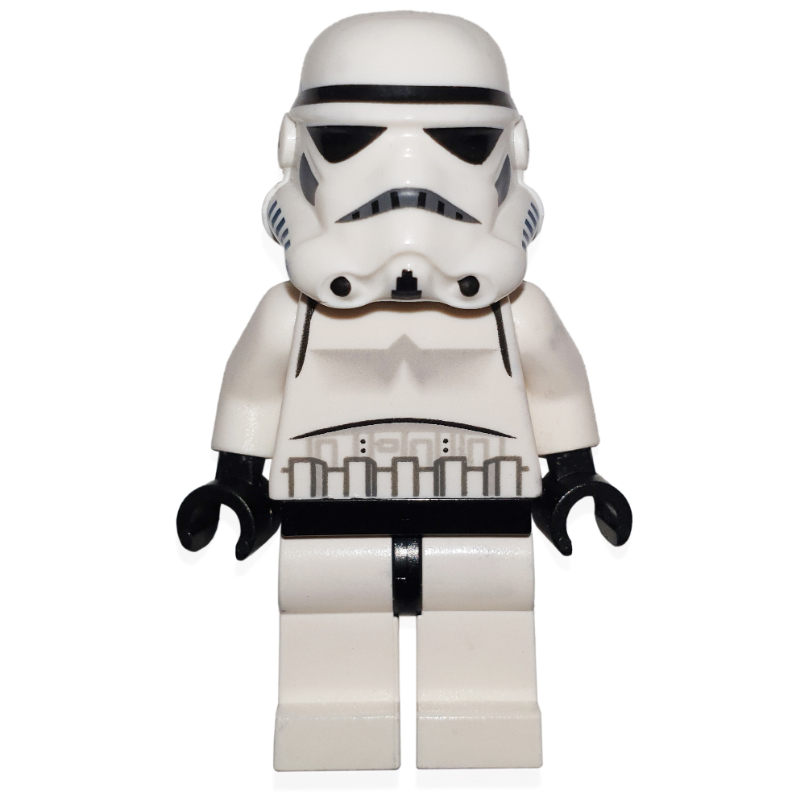 Lego Stormtrooper, Plain Light Nougat Head, Black Lines on Nose Vent