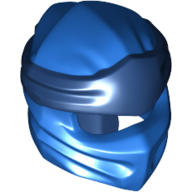 Lego Wrap with Long Back Knot, Dark Blue Band Pattern