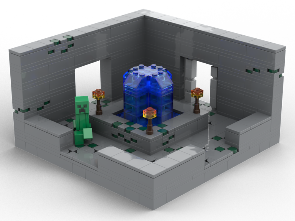 Lego Minecraft Stronghold Fountain Room