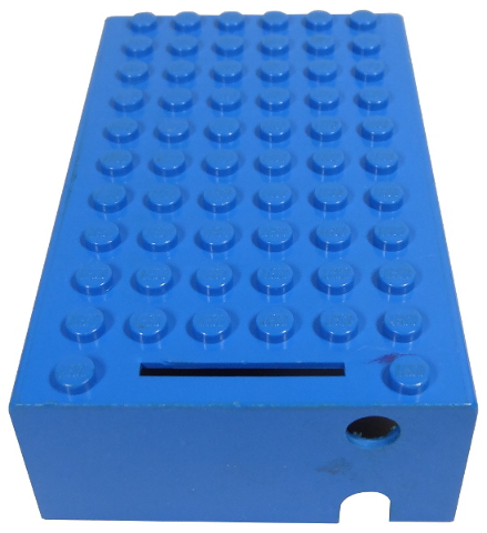 Lego Electric 4.5V Battery Box 6 x 11 x 3 Type I, Top / Blue
