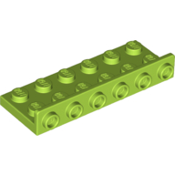 Lego Bracket 2 x 6 - 1 x 6 Inverted / Lime