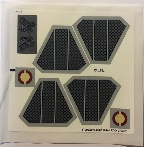 Lego Sticker Sheet for Set 75038-1