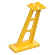 Lego Support 2 x 4 x 5 Stanchion Inclined [5mm wide posts] / Yellow
