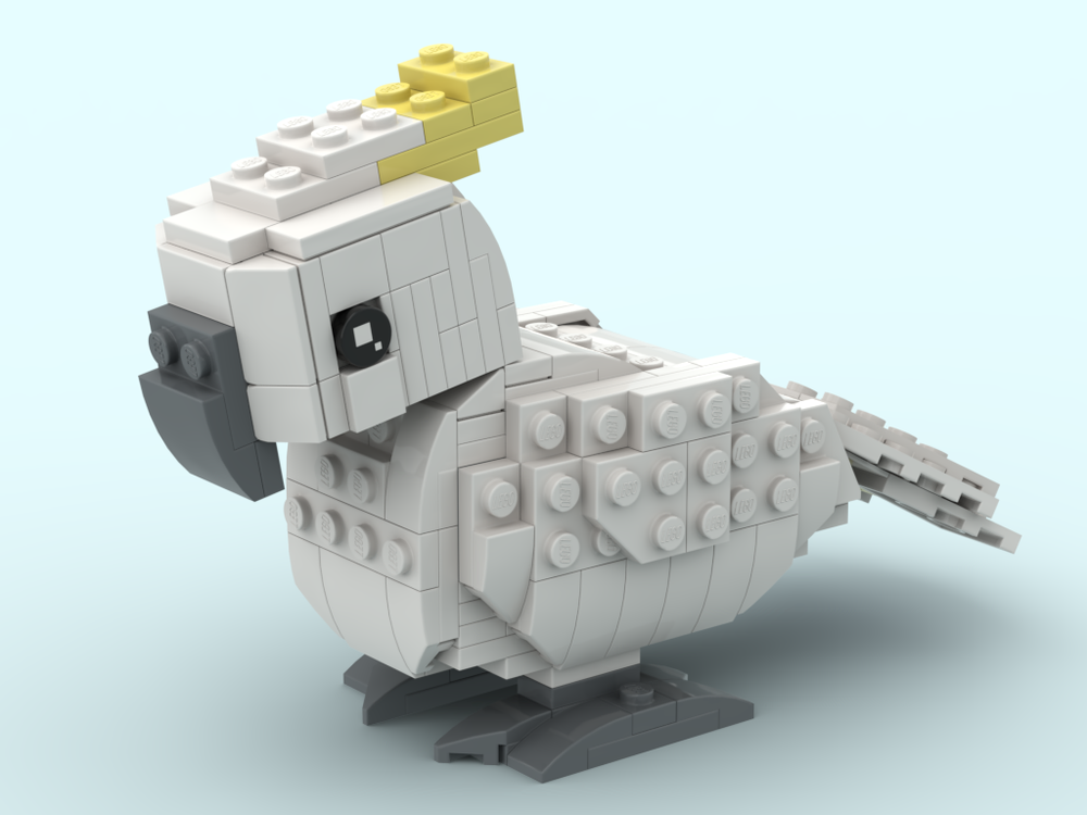 Lego Sulphur-crested cockatoo