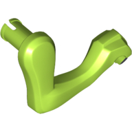 Lego Animal Body Part, Dinosaur, Raptor / Dilophosaurus Arm / Leg, Right, Black Claws Print / Lime