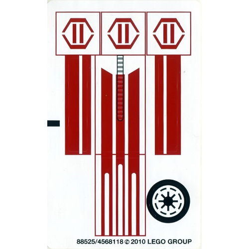 Lego Sticker Sheet for Set 8085-1 / [No Color/Any Color]