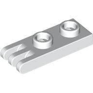 Lego Hinge Plate 1 x 2 with 3 Fingers [Hollow Studs] / White