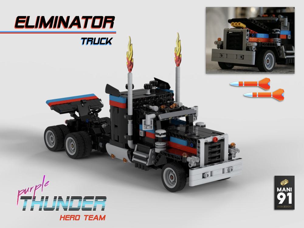 Lego Purple Thunder ELIMINATOR TRUCK