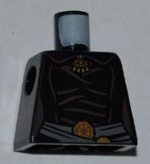 Lego Torso SW Female Luminara Unduli Sand Blue Waist Sash Pattern / Black