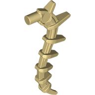 Lego Plant / Creature Body Part, Vine / Tail / Tentacle / Bionicle Spine, Spiky / Tan