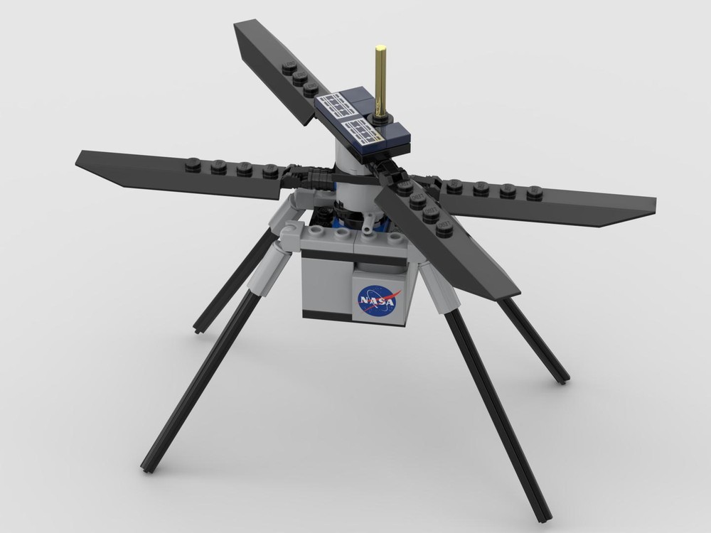 Lego NASA Mars Rover Perseverance Scale 1|10 Ingenuity Copter