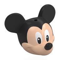 Lego Minifig Head Special with Black Mouse Ears and Nose with print / Light Nougat