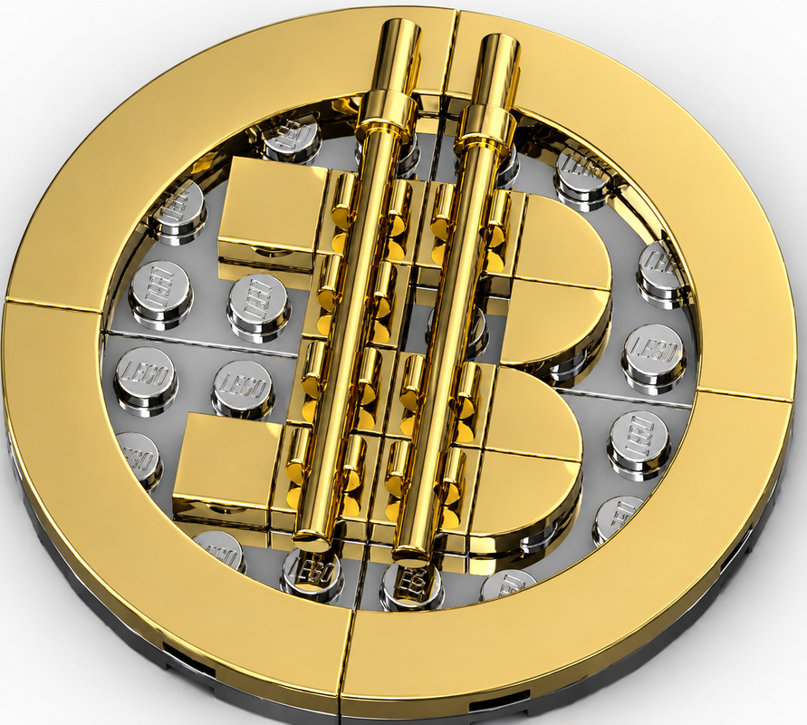 Lego Bitcoin play money