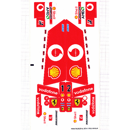 Lego Sticker Sheet for Set 8386-1