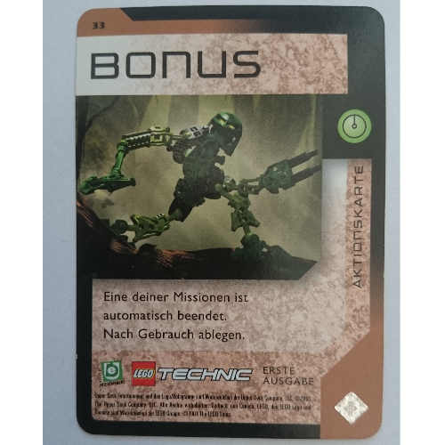 Lego Trading Card, Bionicle Game: QftM - 33 Game Action - Bonus / [No Color/Any Color]