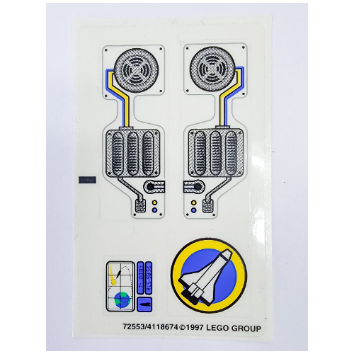 Lego Sticker Sheet for Set 6454-1 / [No Color/Any Color]