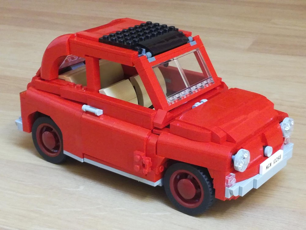 Lego 10258 - Fiat 500 from Red Bus