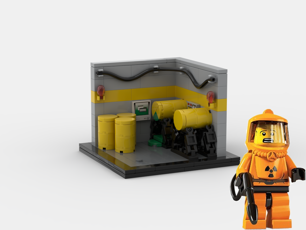 Lego Display Base for Hazmat Guy