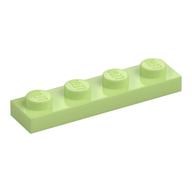 Lego Plate 1 x 4 / Yellowish Green