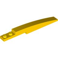 Lego Brick Curved 10 x 1 [Asymmetric Inside Ridges] / Yellow