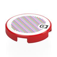Lego Tile Round 2 x 2 with Shy Guy and Barcode Print (Sticker)