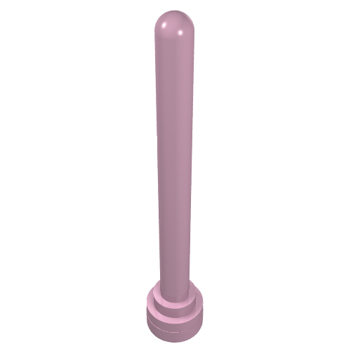 Lego Antenna 1 x 4 with Rounded Top / Bright Pink
