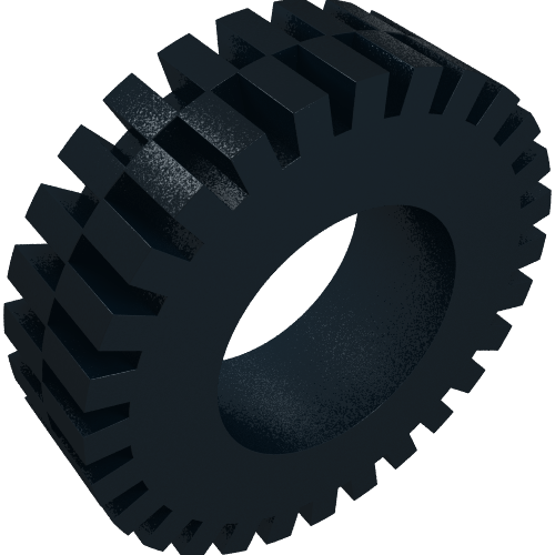 Lego Tyre 24 x 43 Technic / Black