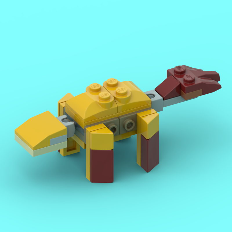 Lego mini euoplocephalus from LEGO Creator set 31112: Wild Lion
