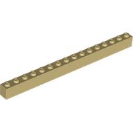 Lego Brick 1 x 16 / Tan