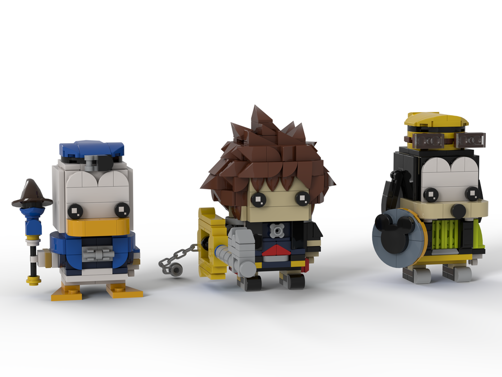 Lego Sora, Donald & Goofy (Kingdom Hearts II)