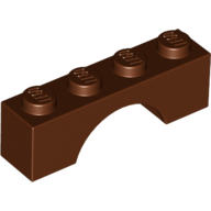Lego Brick Arch 1 x 4 / Reddish Brown