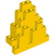 Lego Rock Panel Triangular 3 x 8 x 7 / Yellow