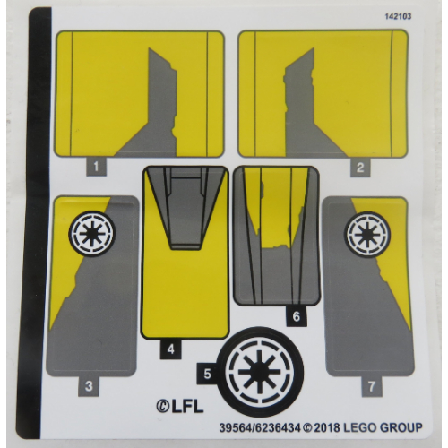 Lego Sticker Sheet for Set 75214-1