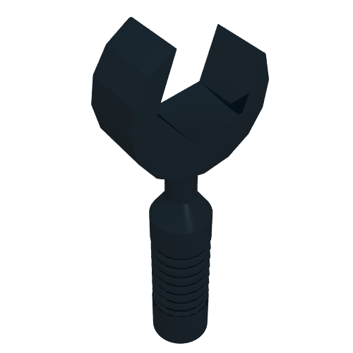 Lego Tool Wrench / Spanner Open End [6-Rib Handle]
